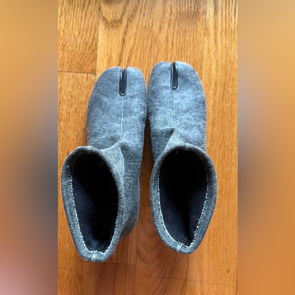 Madison Margiela denim tabi boots